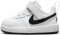 NIKE Court Borough Low RECRAFT (TD), Sneaker, White/Black, 17 EU