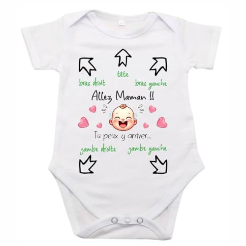 [11-3] Body Bebe Personnalisé Humour Naissance Future Maman Parents