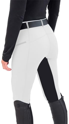 yuwqqoajv Reithose, langlebig und exquisit verarbeitet für Bequeme Passform, Polyester Reithose, farbecht, reißfest, weiß 3XL