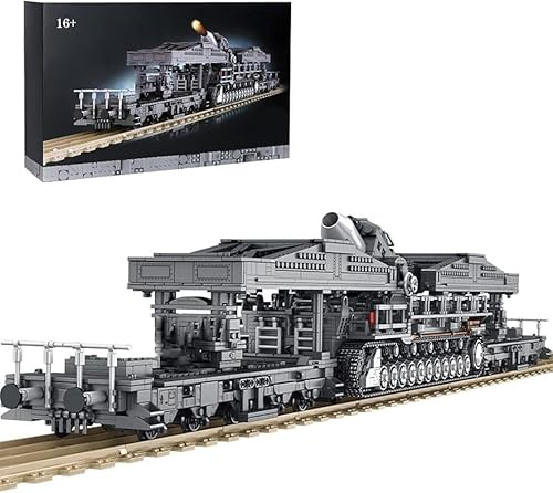 JOMIOD Technik Panzer Bausteine Bausatz, 4158 Klemmbausteine Kari Carronade WW2 Technik Militär Panzer Modell mit 8 Minifiguren