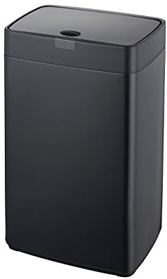 Dihl Black 35L Kitchen Bin with Motion Sensor Lid, Automatic Battery Operated Trash Can, Hygienic Waste Disposal, 35L Capacity, Onyx Black Lid