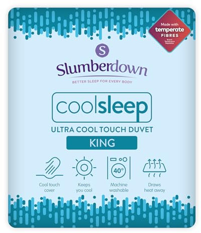 Slumberdown Luxury Cooling Blanket King Size - Duvet Keeps you 2X Cooler, Lightweight Breathable & Ultracool Bed Blanket for Hot Sleepers & Summer Night Sweats - Hypoallergenic, Washable (225 x 220)