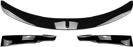 Auto Frontspoiler Lippe für BMW 3 Series E90 E91 LCI M Sport 2009-2012 Kratzfest Kollisionssicher Lippenspoiler Frontstoßstangenlippe,B/GlossyBlack