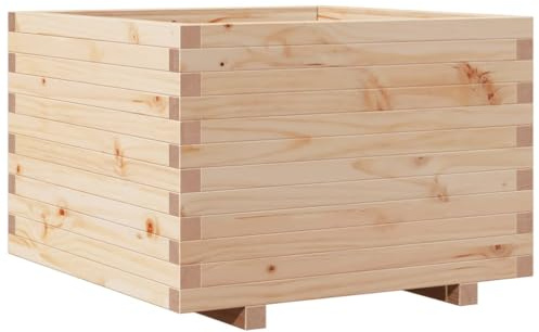vidaXL Jardinera de Madera Maciza de Pino 70x70x49,5 cm