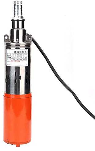 Wasserpumpe 1'' 12V1,2m30m DC Schraubenpumpe Hochhub-Tauchwasserpumpe aus Rostfreiem Stahlguss