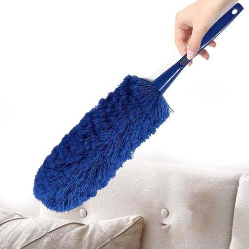 Spolverino in microfibra per auto, piumino in microfibra per auto, lavabile a mano, spazzola per spolverare riutilizzabile con impugnatura comoda, piumino flessibile per la pulizia 'auto