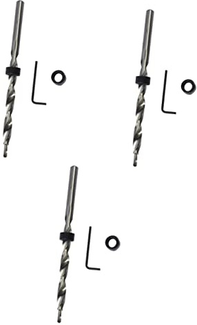 Gadpiparty Juego De 3 Brocas Avellanadas Para Carpintería Brocas Avellanadas Escariadores De Agujeros Para Madera Acero De Alta Dureza Corte Rápido.