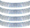 duoyif Guirlande Métallique De Frange Brillante Argent 4Pcs 20x200cm Guirlandes Suspension Serpentins Bannière Guirlande Frange pour Décoration Fête Anniversaire Mariage Carnaval Noël (Argent)