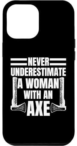 iPhone 13 Pro Max Cool Axe Throwing For Women Girls Ax Thrower Tree Lumberjack Case