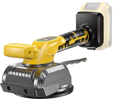 Outil de vibration de carrelage pour batterie Dewalt 20 V, machine de nivellement de vibration sans fil avec 5 vitesses réglables, outils oscillants à ventouse pour carrelage, design de verrouillage