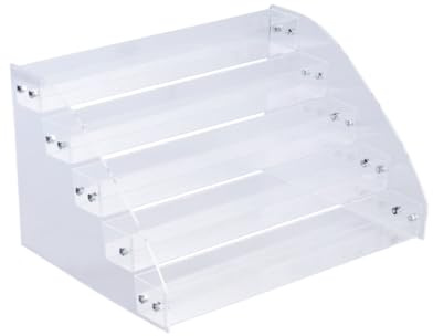 TOVINANNA Estante para Esmaltes de Uñas de Organizador de Mesa de Acrílico Expositor de Esmaltes de Uñas para Salón
