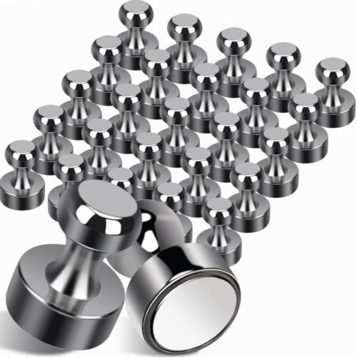 MIN CI 20Pack Kühlschrankmagnete, 12x16mm Magnete für Whiteboards(Schwarz)