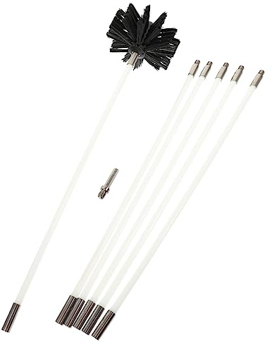 MOLUCKFU Schornstein Reinigungsbürste Kanalbürste Trocknerentlüftungsbürste Schornsteinreinigungsset Werkzeuge Für Luftkanäle Schornsteinfeger