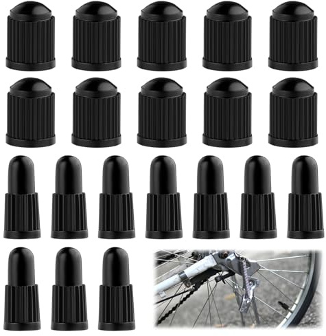 10 Stück Ventilkappen Fahrrad Französisch & 10 Stück Schrader Ventilkappen Ventildeckel Auto Ventildeckel Fahrrad für Autos, Motorräder, Fahrräder