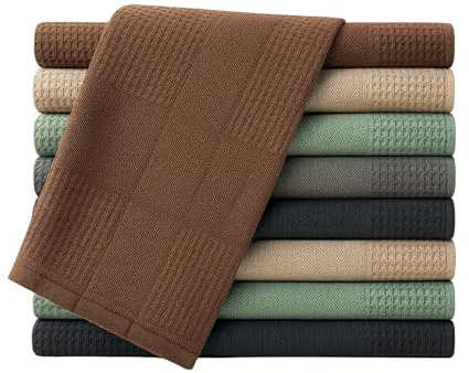 Artwelt Chiffons Microfibres 60×40 cm – Torchons de Nettoyage Absorbants, Non Pelucheux et Lavables – Lingettes Microfibre pour Cuisine, Verre et Maison – Lot de 4