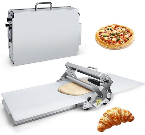 Laminoir à épaisseur réglable, machine à laminer la pâte pliable, avec plaque de laminage, machine à laminer la pâte manuelle, pour pizzas, croissants Type400