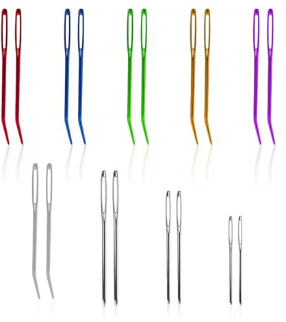 18Pcs Large Eye Sewing Needles Darning Needles for Wool Needles for Sewing Up Knitting Yarn Needle for Crochet Tapestry Crochet Large Eye Sewing Needle for Quilting Embroidery Tapestry Crafts