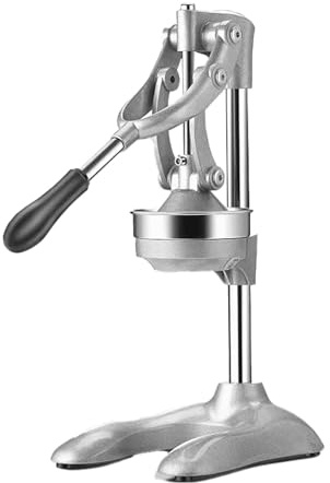 Extractor manual de zumo de acero inoxidable, exprimidor manual con estructura transversal y triangular, fácil de limpiar para uso doméstico y comercial