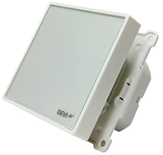 DEVI Raum+BodenThermostat 140F1141 RAL9010 Room Thermostat/Clock Thermostat 5703466239636, White, x