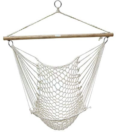 NANANA Hängematte Kinderhängesessel, Hängendes Seil Hängematten Stuhl Netz für Garten, Patio, Yard, Picknick, 120Kg/110X50cm