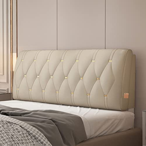 Kopfteilkissen,Weicher Fall Wandkissen Bettrückenlehne Sturzpad Lendenpolster Waschbarer Bezug Für Schlafzimmer, Tagesbett, Bettbank, Dekoration,B,with headboard 63/160cm