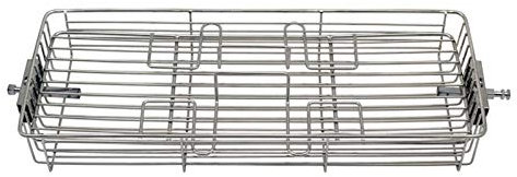 Grillkorb aus Edelstahl, drehbar, für 30–40 l Backofen