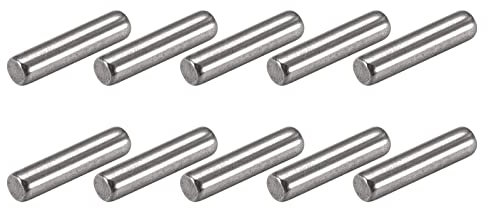 METALLIXITY Tassello Perno (3x10mm) 25pz, 304 Acciaio Inox Scaffale Supporto Pioli Perno Fissaggio Elementi - per Metallo Dispositivi, Mobili Installazione, Industriale, Fai da Te