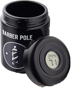 Airtight Smell proof Herb Protection 250ml Uv Light Protected jar with hygrometer that measures the humidity levels