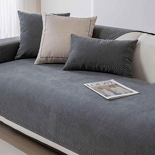 YWQJL L Big Sofakissen Eck Sofa üBerzug,Sofabezug I Form Ecksofa Groß 3/2/4 Sitzer Wasserdicht Sofa üBerzug U-Form Decke Ohne Armlehnen Sofaschoner rutschfest,#1-90x240cm