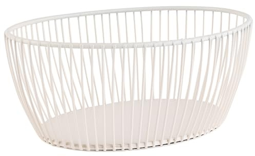 APS 30427 -SVART- - Cesto bianco bianco, 20 x 15 cm, altezza 8 cm