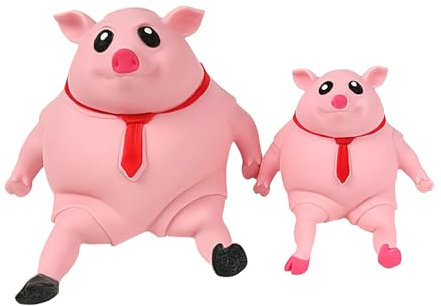 Landrain 2 Stück Schweinchen Squeeze Toy, Antistress Spielzeug, Squishy Anti Stress Schwein