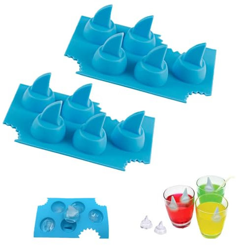 Shark Fin Ice Cube Tray,Silicone Shark Ice Cube Tray,Funny Shark Fin Ice Tray,DIY Shark Ice Cube Mold Shark Mold,Shark Theme Molds,Candy Making Supplies for Home