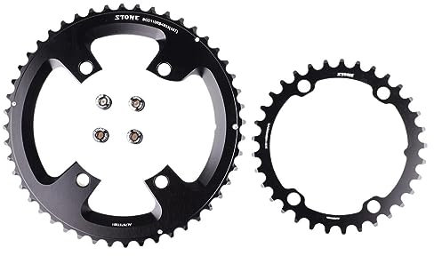 WANGBINGXING Kettenblatt 110bcd Kettenblatt Doppelkettenblatt Rennrad 52 36T 53 39T 54 40T 50 34 48 33T 5800 6800 Kettenblatt 38 ZäHne(Color:Round 48-33T)