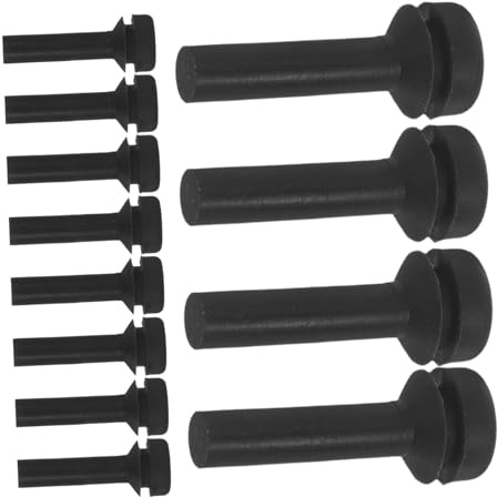 WOONEKY 12pcs Gas Stove Rubber Feet Replacement Slip Grate Feet for Noise Reduction Easy Cleaning Durable Non Slip Design for Kitchen Home Use