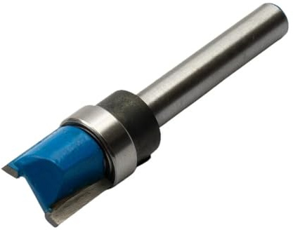 4 Uds. Brocas rebajadoras for carpintería, fresa de extremo recto, fresa con rodamiento de vástago 1/4