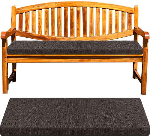5cm Thick Beer Bench Cushions Washable Outdoor Seat Pads for Garden Benches Cushions for Chairs & Office Stools Durable Hemp Black 130x45cm Comfortable Seating Solution