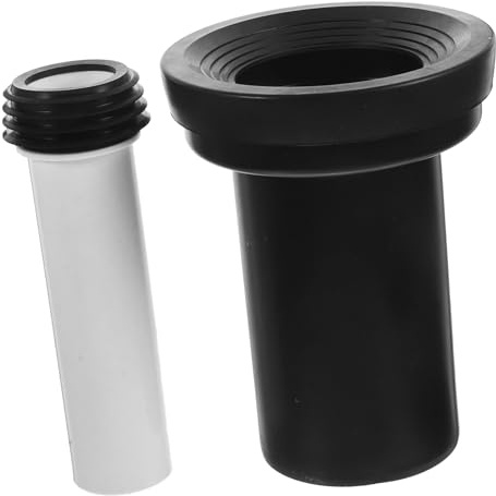 HAMPPLIES 2 pezzi Tubo Scarico Wc Allungato con Guarnizione Spessa Collegamento Diretto per Acqua e Rifiuti Odore Facile Installazione Flessibile e Resistente per Impianti Bagno
