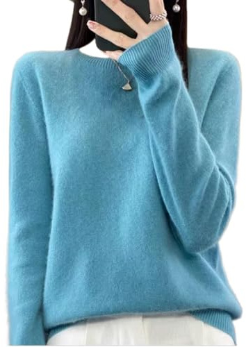 Women's Wool Sweaters Women Solid Color Sweater Slim Fit Casual Long Sleeve Sweaters Warm Soft Pullover Jumper