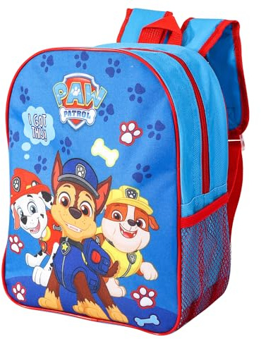 Paw Patrol Backpack | Toddler Backpack | Chase And Marshall Nursery Backpacks | Preschool Backpacks | One Size Blue