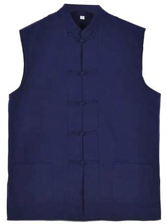 Generisch Gilet en lin pour homme - Décontracté - Léger - Sans manches - Pour l'été - Mode de travail en plein air