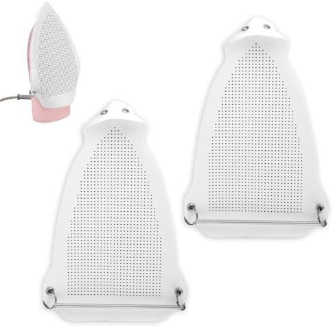2pcs Iron Covers, 0.04 Inch/ 1mm Thickness, Shoe Protector for Teflon Iron | Anti-Slip Design, Anti-Scorch Base Plate, Protect Clothes for Ironing Home Tailor Shop