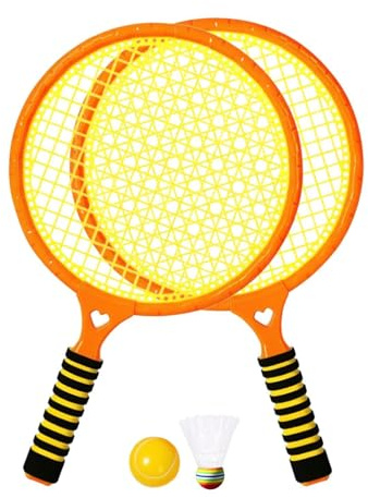 Barn badmintonracket – utomhussporter leksak – inomhus badminton-set – för, bakgård, trädgård, park, skola, camping, terrass, lekplats, familjesammankomster och födelsedagsfest och mycket mer