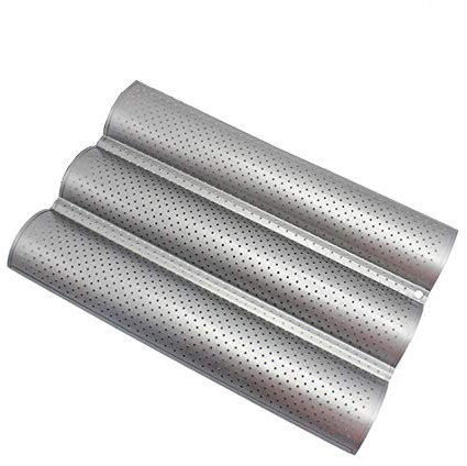 Etime Baguette Bandeja Baguette Forma Baguette Chapa con Revestimiento Antiadherente