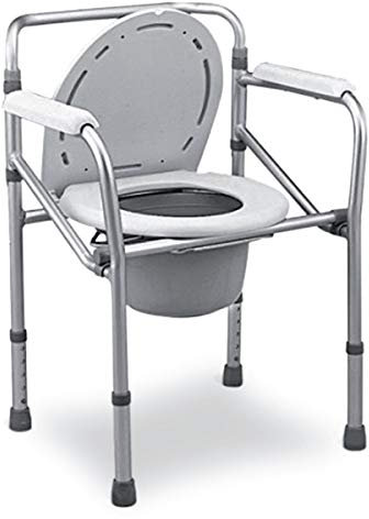 Sedia Wc comoda 3 in 1 in Alluminio pieghevole