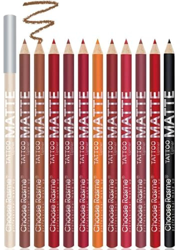 12 Farben Professionelle Lippenstift Lipliner Make-Up Wasserdichte Matte Lip Liner Bleistift Set (12 teile/paket)