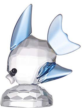 LONGWIN Kristall-Tierfiguren, Glas, Mini-Fisch, Skulptur, Sammlerstück, Geschenk, Heimdekoration, Tischdisplay