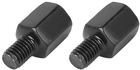 F FIERCE CYCLE 2Stk. 8mm Linksgewinde Auf 8mm Linksgewinde Adapterbolzen | Farbe Schwarz, Material Metall, Für Motorrad/Fahrrad/Roller/Elektrofahrzeuge, M8 X 1,25, 13x8x3cm, 100% Brandneu