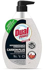 Dual Power Detergente Piatti Concentrato Carbon Plus Bicarbonato 600 ml