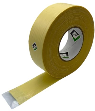 CCA Double-Sided Anti-Plasticiser Cloth Tape, 50m x 48mm Heavy Duty