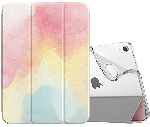 TiMOVO Cover per iPad A16 11 Generazione 11 Pollici 2025, iPad 10 Generazione 2022 10,9, Custodia Sottile protettiva Retro Traslucido in TPU, Funzione di Auto Sveglia/Sonno, Arcobaleno